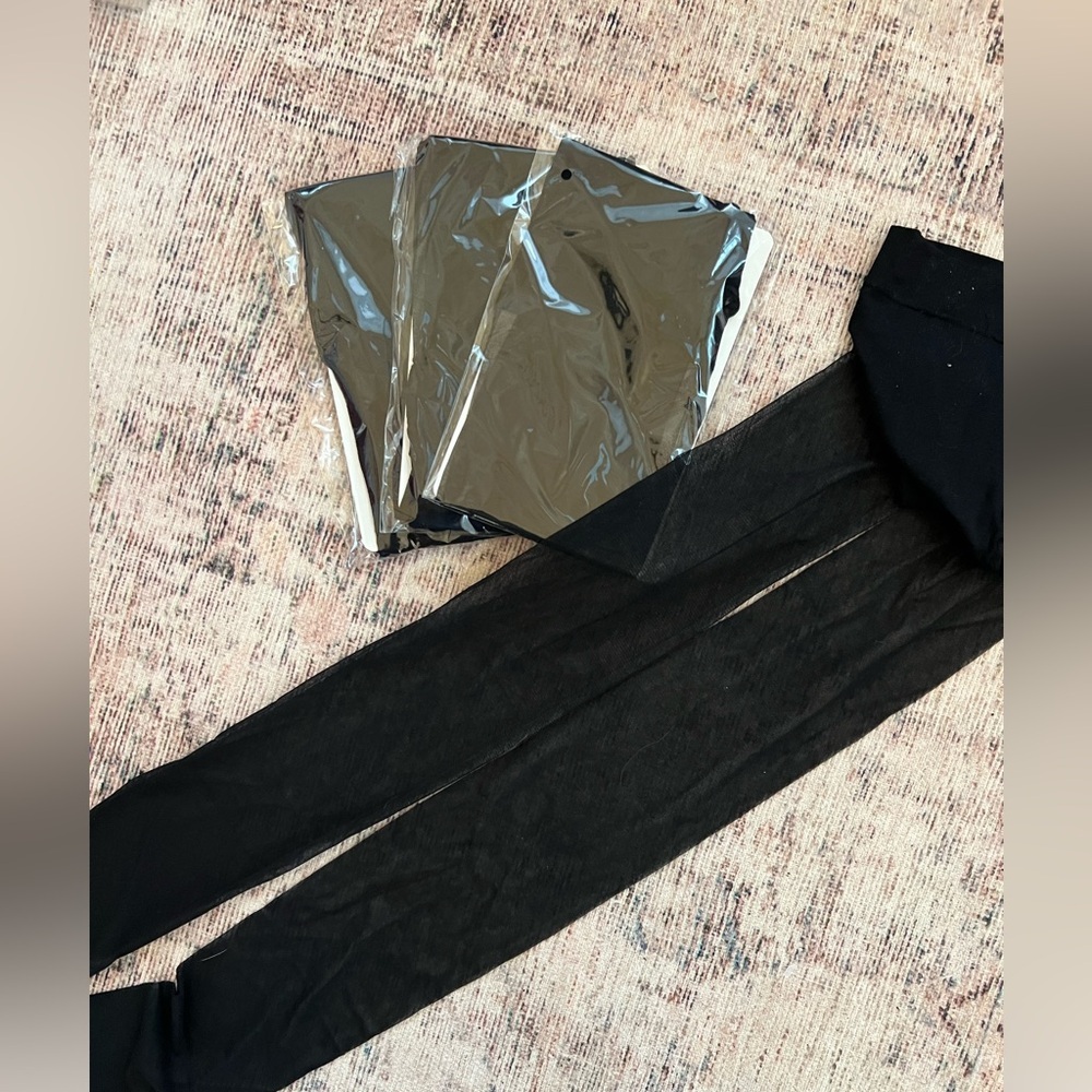Black Sheer Tights Women's Medium